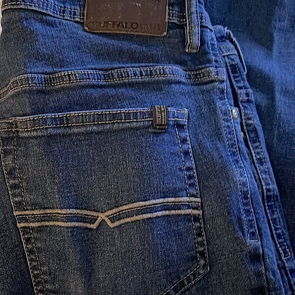 David Britton BUFFALO Dark Wash Denim 5PKT JACKSON Straight Jeans 38”X 30” - Picture 1 of 15